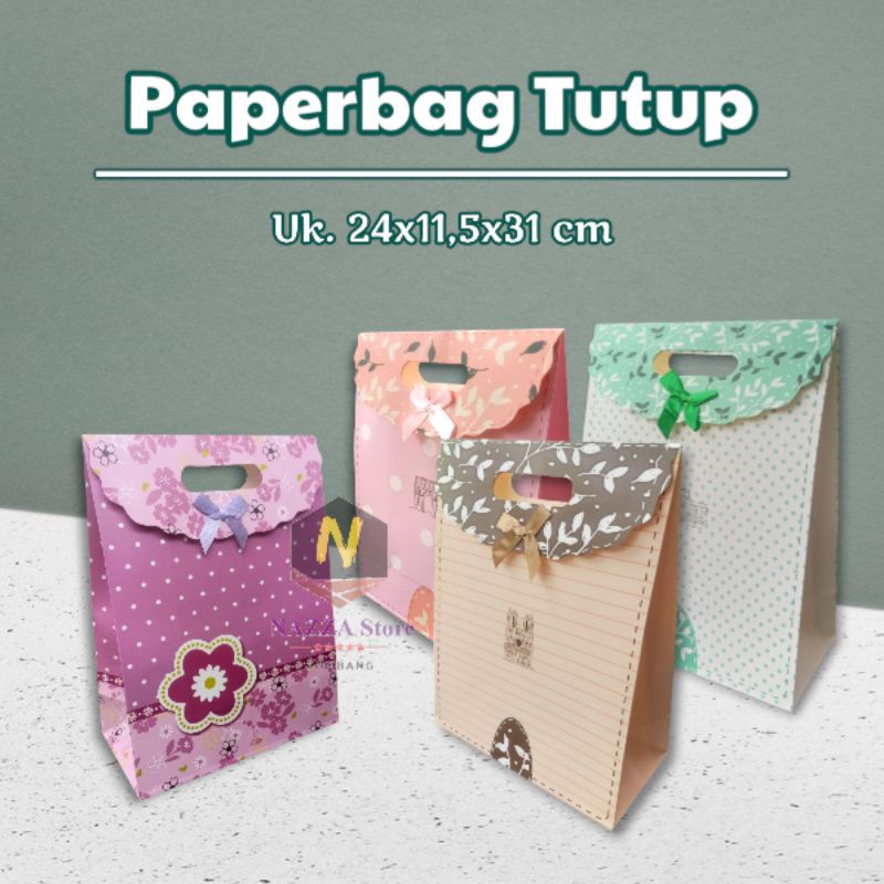 

Paperbag Tutup Handbag Tas Kertas 1 pcs