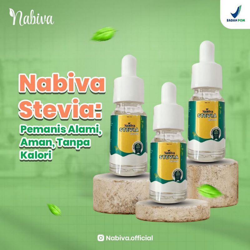 

Nabiva Stevia Organic 10ML Pemanis Alami 0 Kalori Aman Untuk Diabetes