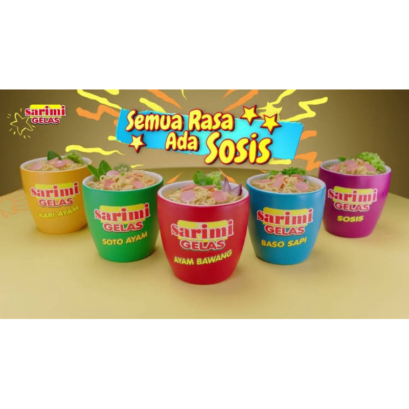 

mie instan sarimi gelas All varian