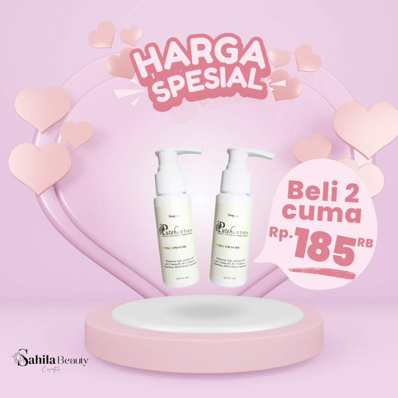 SBC - Paket Bundling Isi 2 Puteh Lotion Tone Up Memutihkan Dalam 1x Pemakaian
