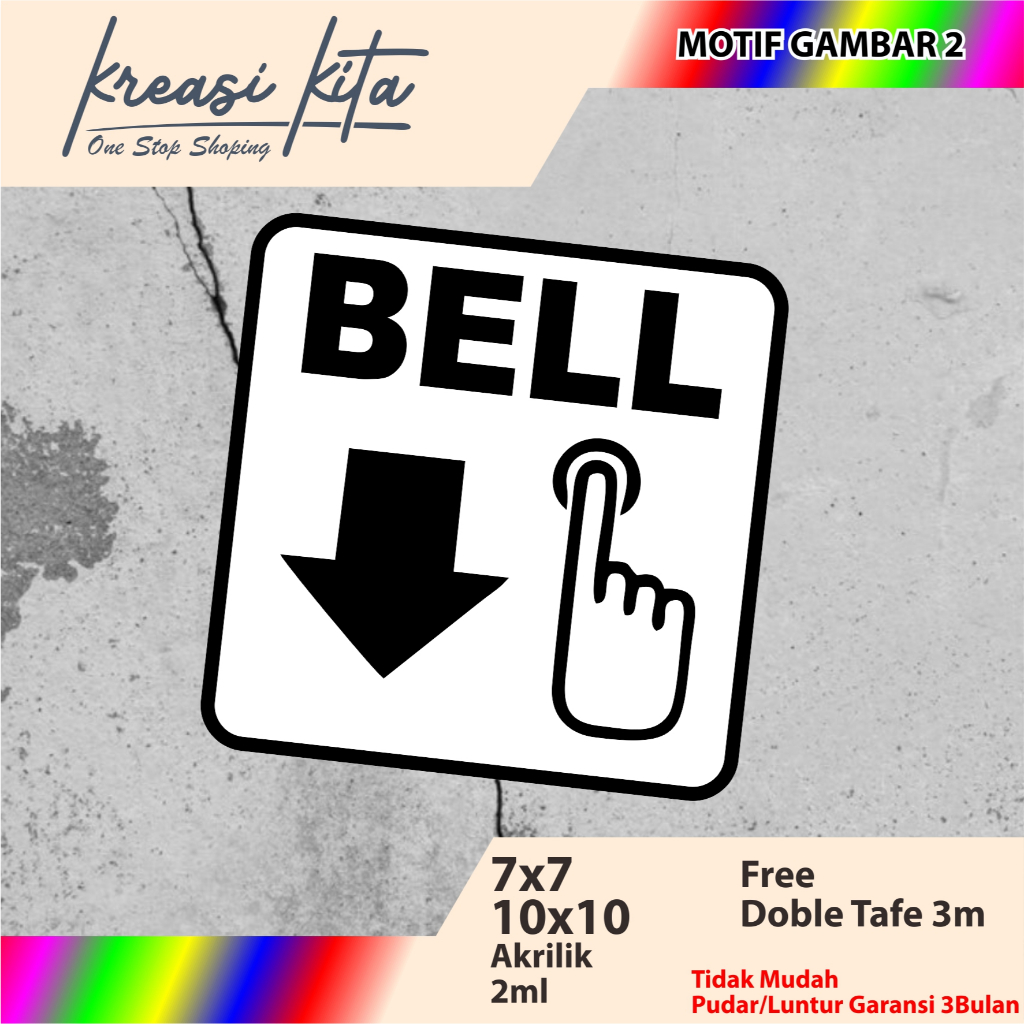 

AKRILIK BELL TIPE 2 ACRILYC CUSTOM