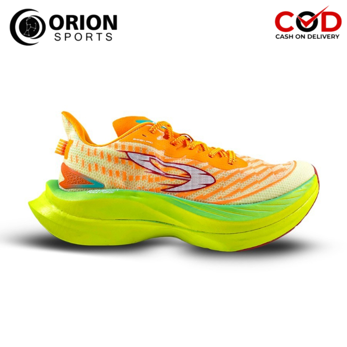 SEPATU RUNNING 910 GEIST EKIDEN PRO - ORANGE/HIJAU-MINT/HIJAU-NEON