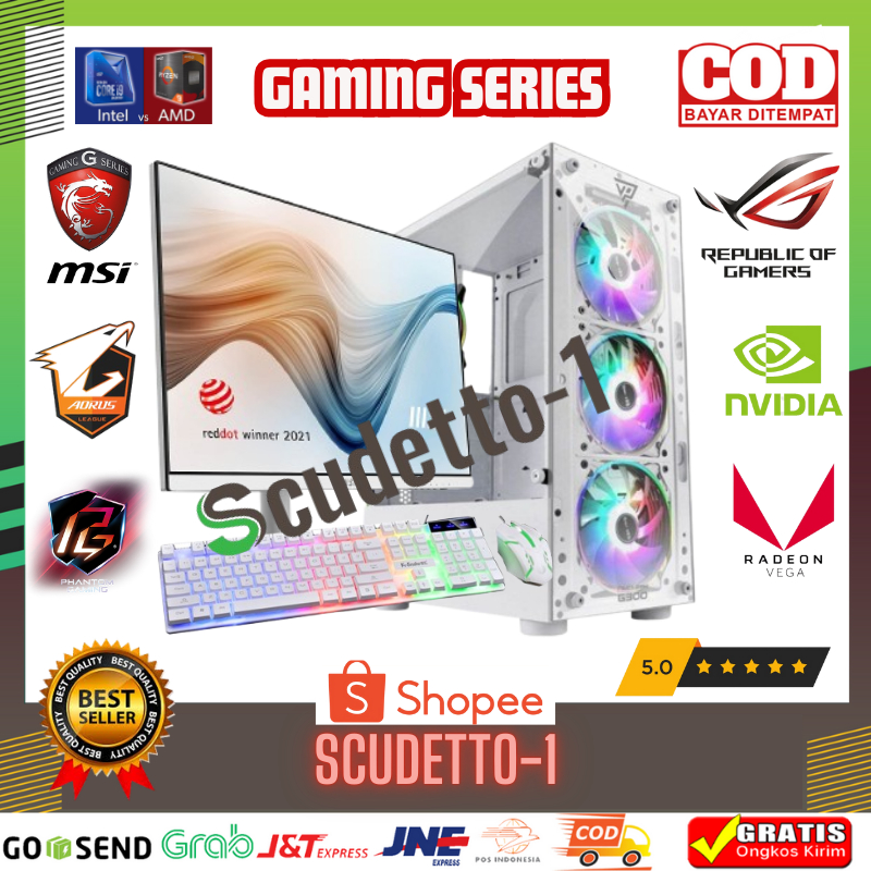 PC Rakitan Intel Core i7 Gaming VGA 4GB DDR5 Fullset  Editing  Rendering (Multitasking)