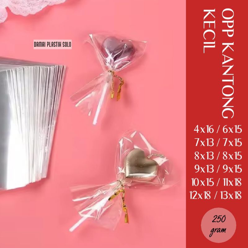 Plastik Souvenir OPP Kantong Bening Jernih Ukuran Kecil