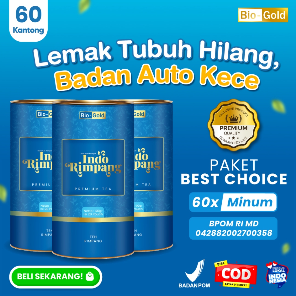 

Teh Indo Rimpang Bio Gold 3 Kaleng Detox Herbal Efektif untuk Membersihkan Racun dan Membakar Lemak