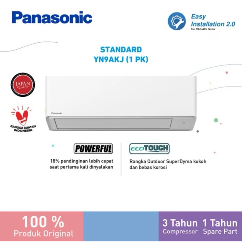 AC PANASONIC CS-CU YN9AKJ 1 PK + PASANG DEPOK
