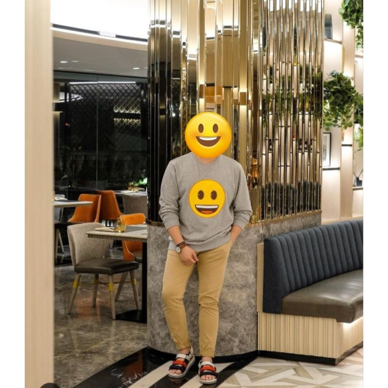 SALE GIORDANO ORIGINAL// SWEATER EMOJI/EMOTICON