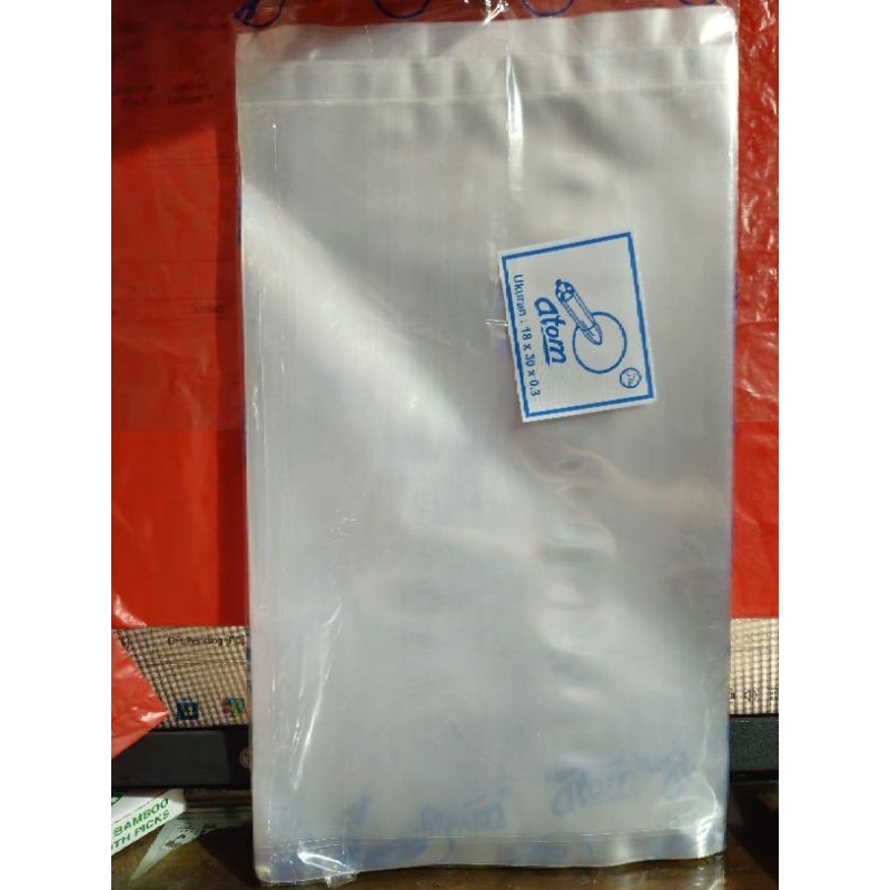 

ATOM PP Plastik Pembungkus 18 x 30 x 0.3 /Pcs