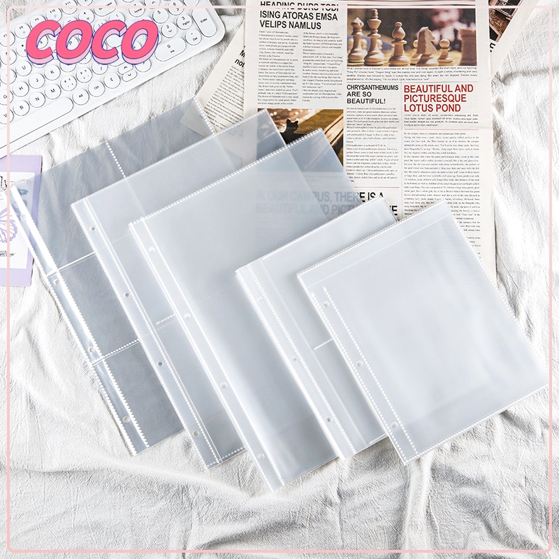 

(10 lembar/Bag) A5/A6 Sleeve Clear Tebal 6 Ring Photocard/Album binder cover transparent photo card idol Lomo card 10 sheets 2 sisi-coco_market