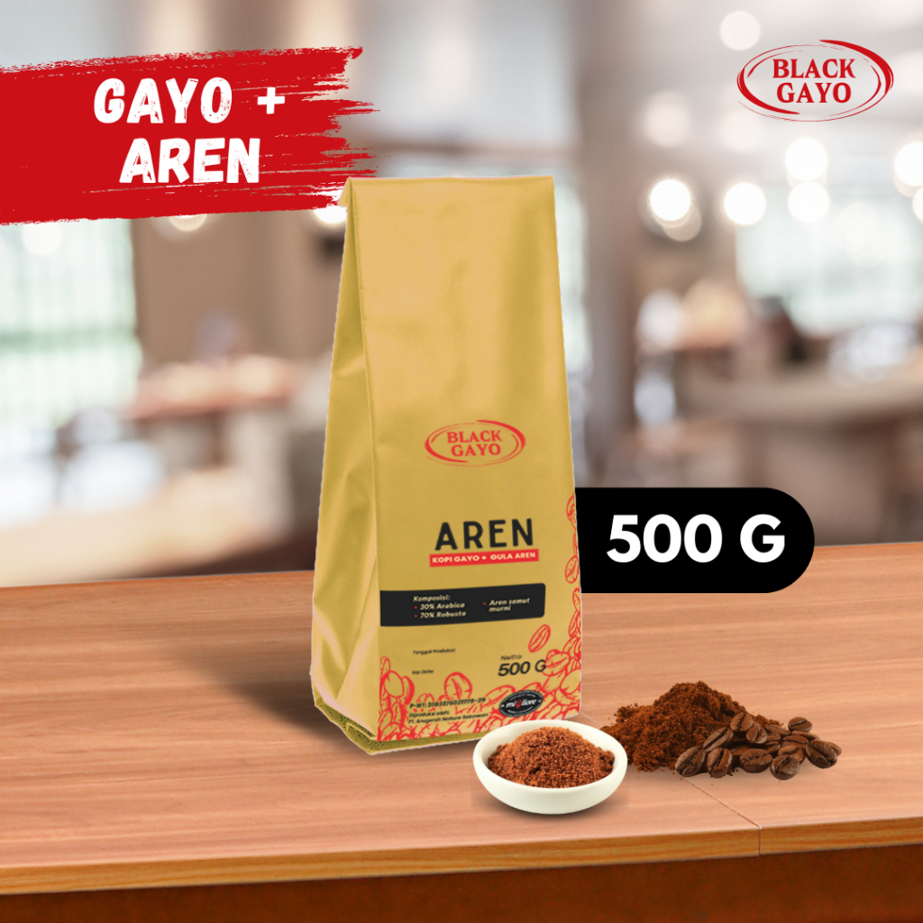 

KOPI GAYO PLUS AREN - Black Gayo Aren 500gr