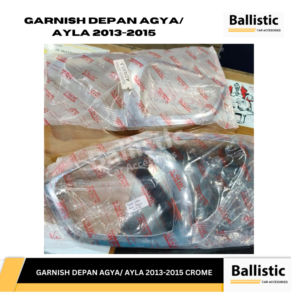 GARNISH DEPAN AGYA/ AYLA 2013-2015 CHROME