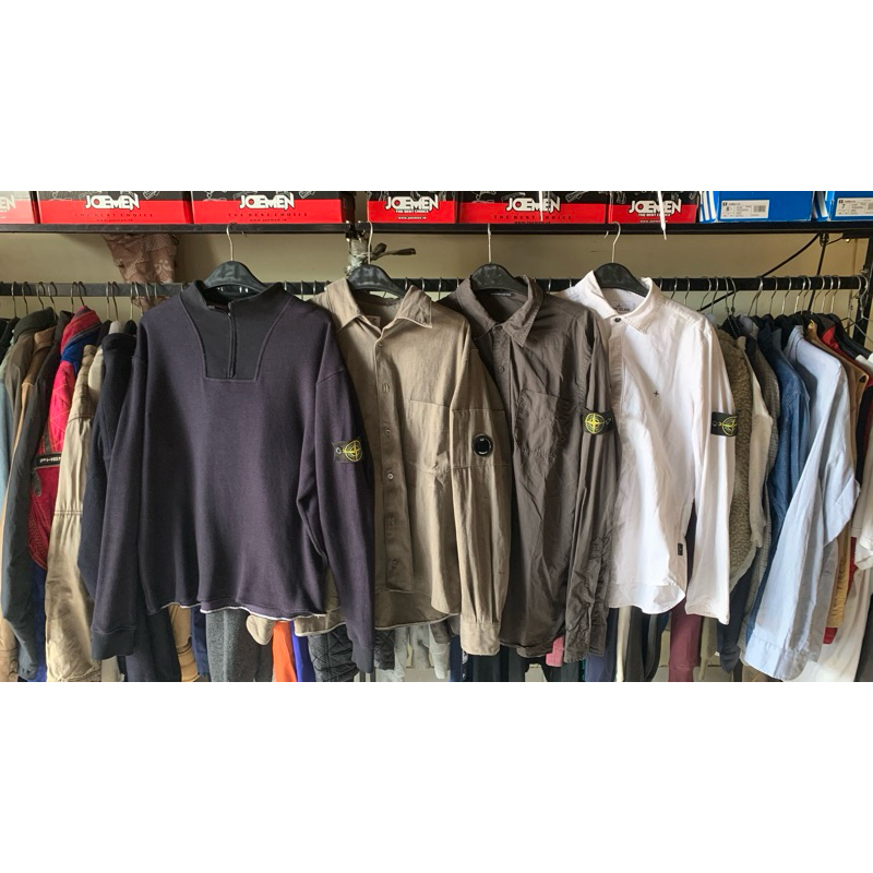 halzip kemeja stone island