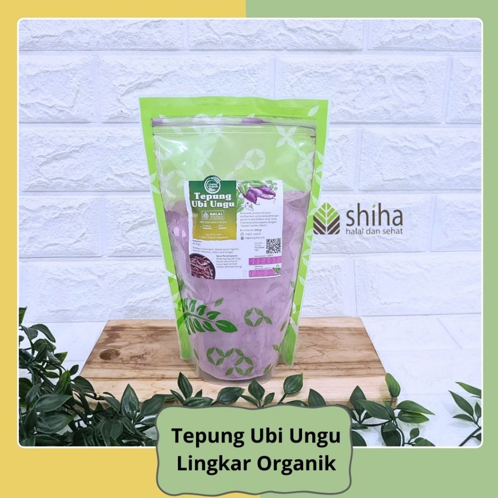 

SHIHA - Tepung Ubi Ungu 500gram Bebas Gluten - Lingkar Organik