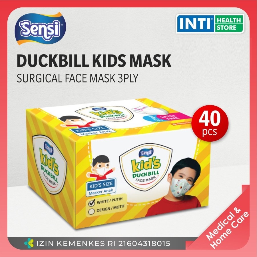 Sensi | Masker Anak Sensi Duckbill 3 Ply | Masker Sensi | Masker Medis