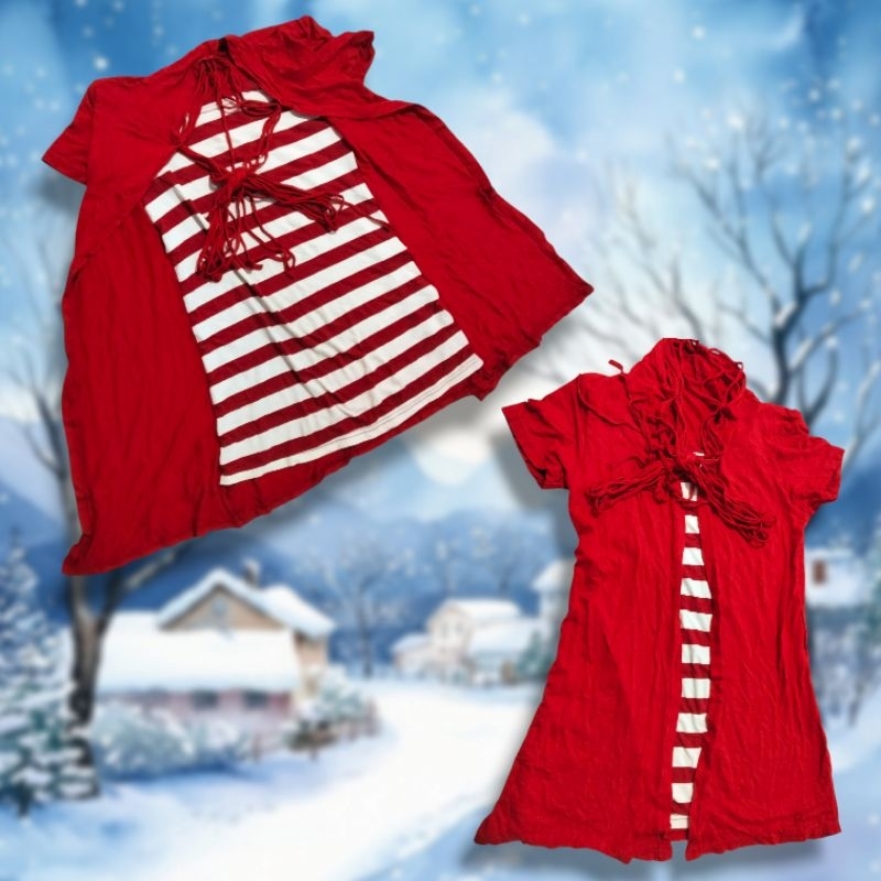 Baju Atasan Wanita Inner Plus Outer Merah Premium | Preloved Baju Wanita Premium Merah | Baju Wanita