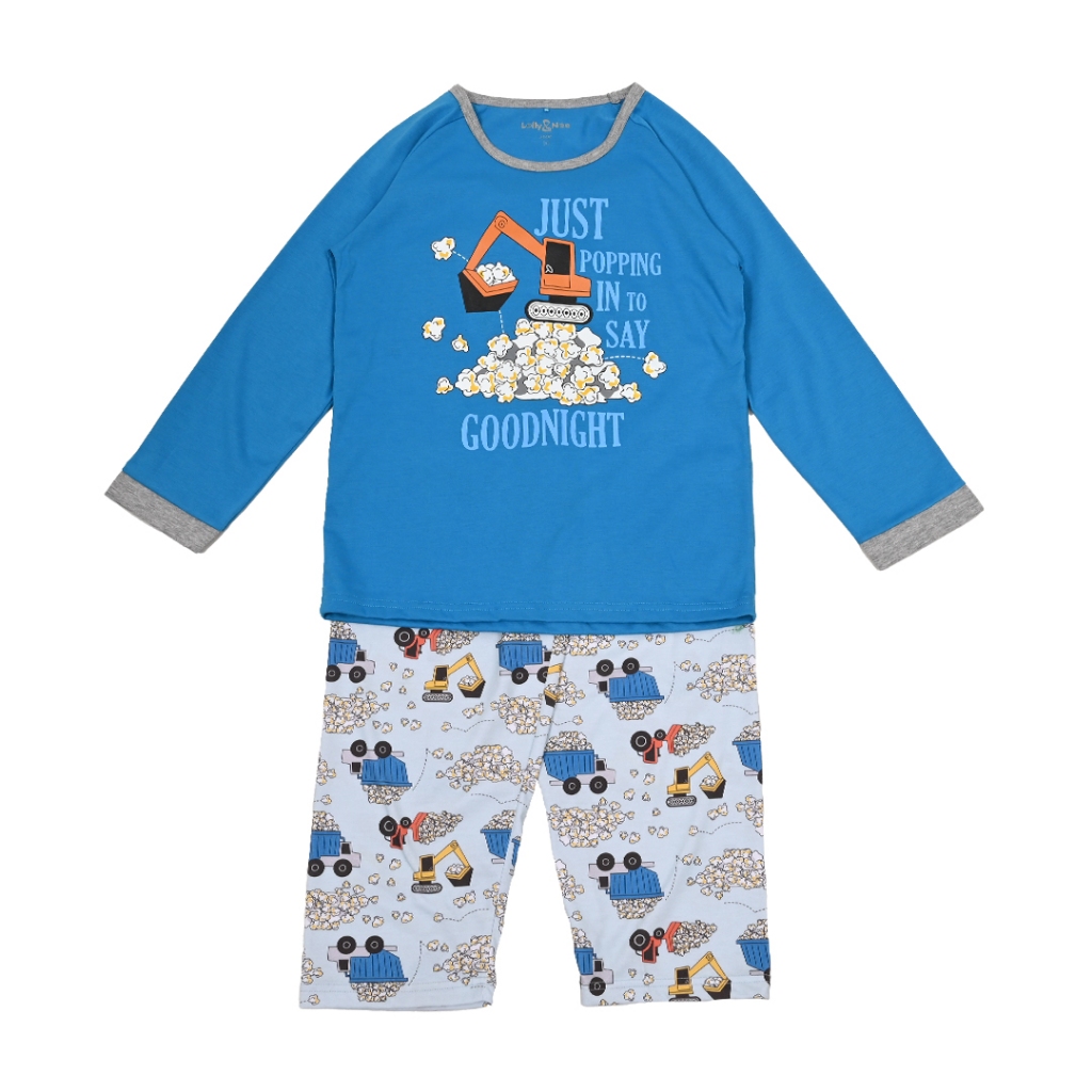 Star (ex Rambla) - Lolly & Noe Baju Tidur Setelan Piyama Anak Laki-Laki Lengan Panjang Just Popping