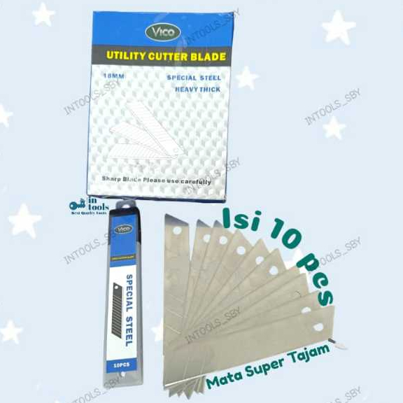 

Isi Pisau Cutter Vico Besar 18mm ( Harga Per Pack Isi 10 Pcs)