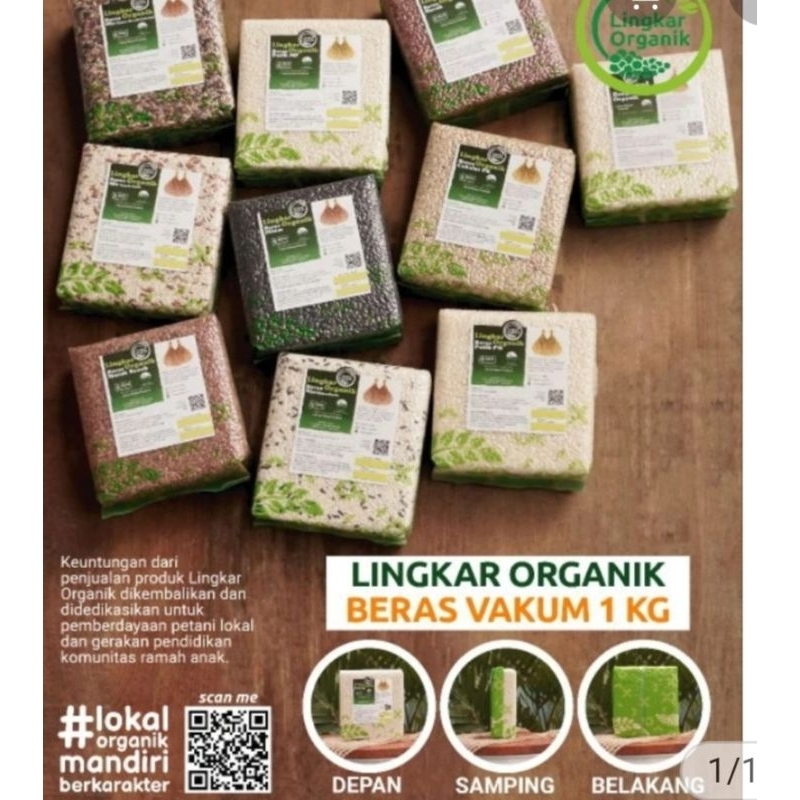 

Beras Lingkar Organik Merah Coklat Menthik Pandan Wangi Hitam 1kg