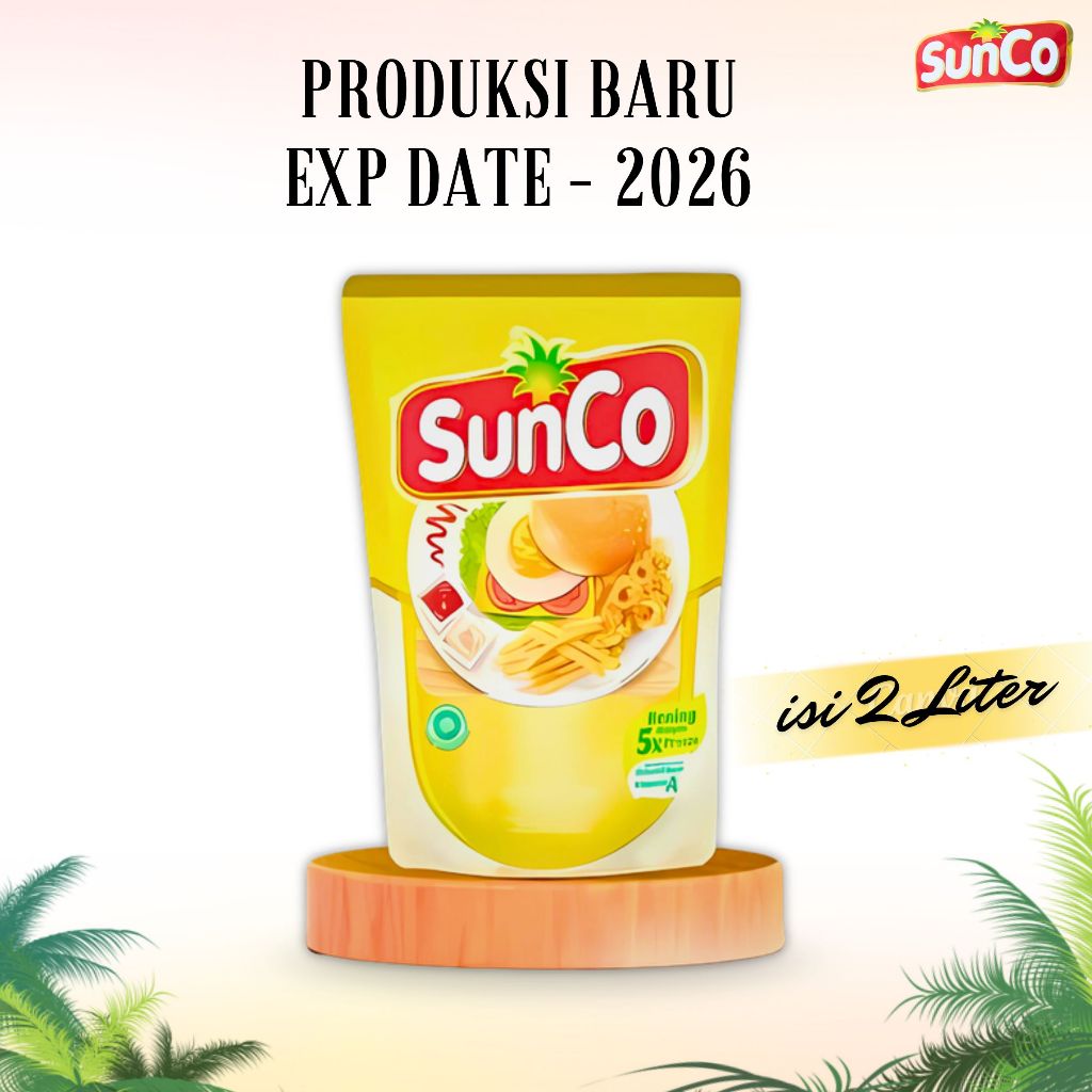 

SUNCO Minyak Goreng 2 Liter (EXP 2026) / Sunco 2 Liter / Minyak Goreng Murah Promo