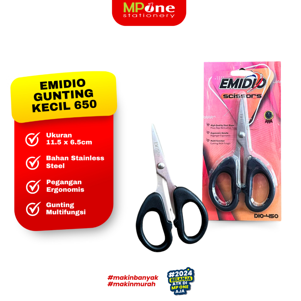 

Emidio Gunting Kecil 450/ Gunting Serbaguna Multifungsi Stainless Steel EMIDIO