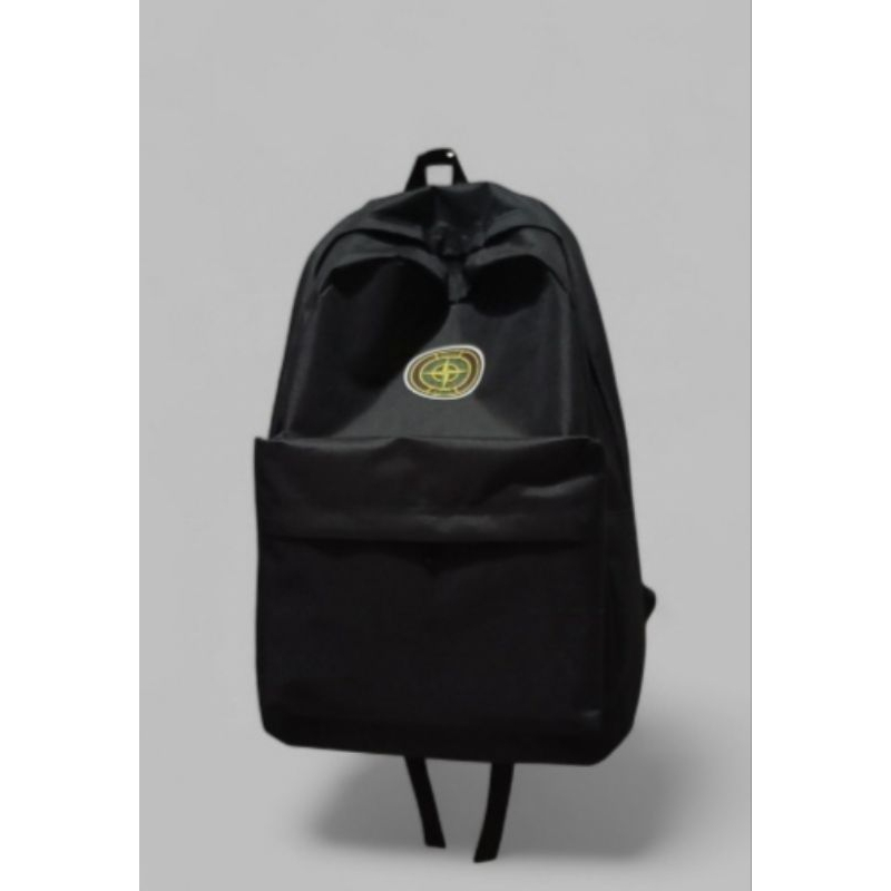 Tas ransel sekolah polos hitam pria&wanita jansport material D.300