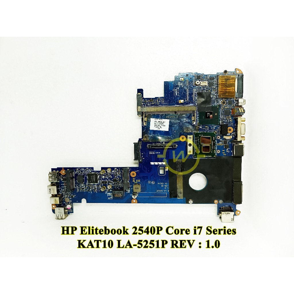 Mainboard Motherboard Mobo Laptop HP Elitebook 2540P Core i7 LA-5251P Series