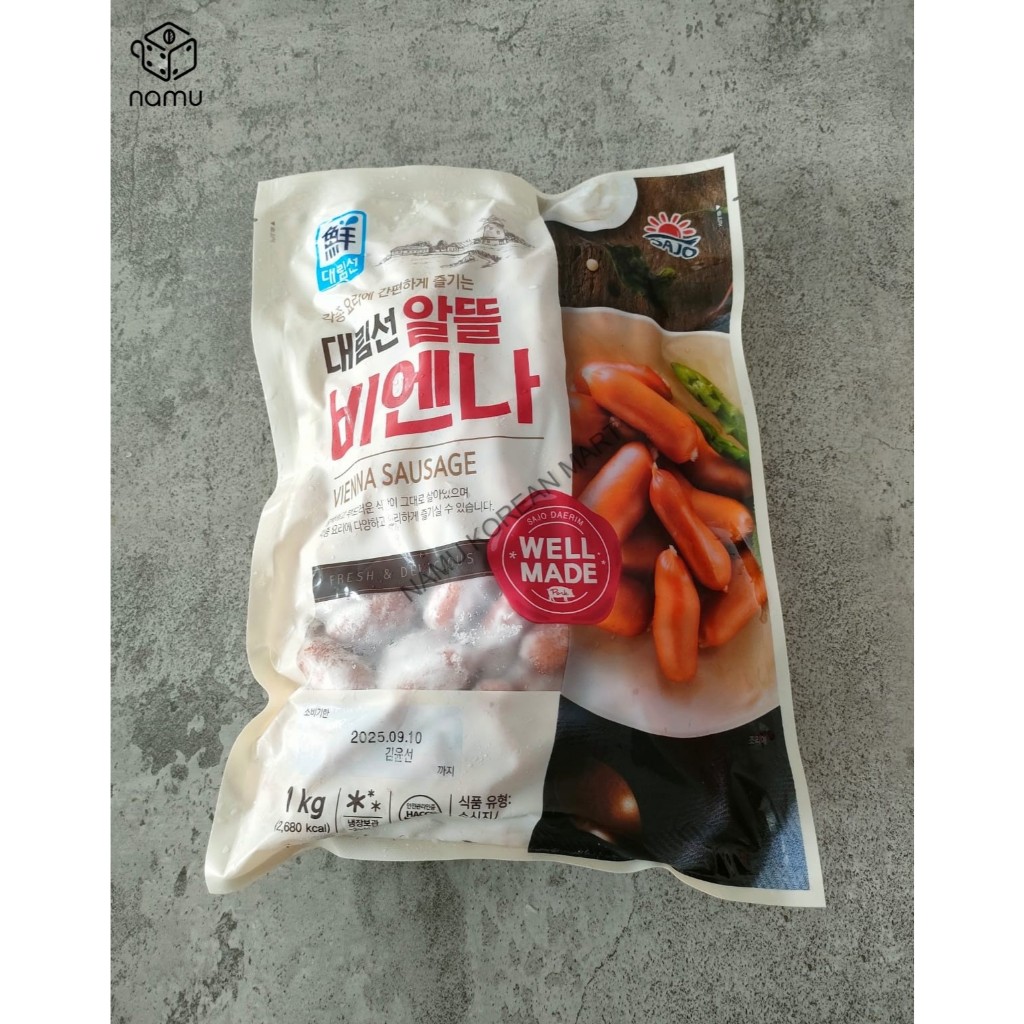 

Sajo Vienna Sausage 1kg / Sosis Kombinasi / Sosi Korea / Sosis Daging Babi dan Ayam / Korean Sausage