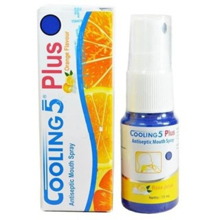 [PROMO] Cooling 5 Spray Plus Orange / Obat Bauk Mulut Sariawan Tenggorokan