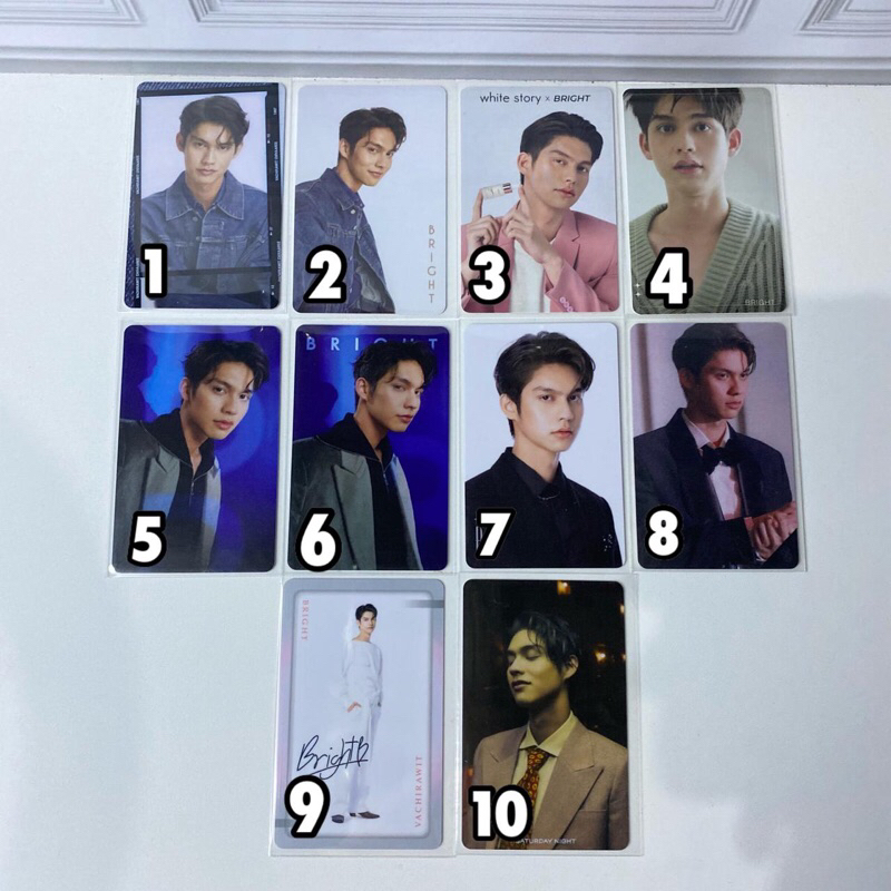 Photocard Pc Bright Vachirawit Chivaaree Bbrightvc Ofc Official GMMTV actor Thailand