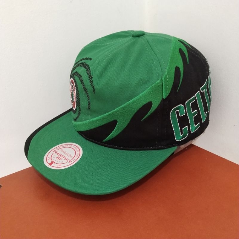 Topi Mitchell & Ness Original 100% NBA Boston Celtics Spiral Deadstock Green New
