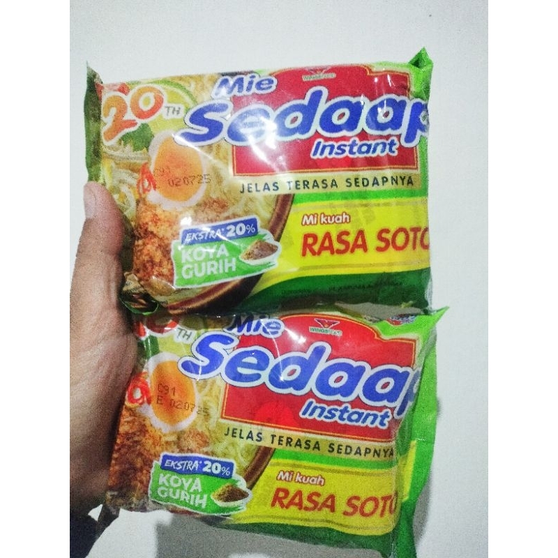 

MI SEDAAP SOTO | PAKET HEMAT DAPAT 5PCS | MI SEDAP SOTO | MI INSTAN | MIE INSTAN | MIE SEDAAP GORENG AYAM BAWANG