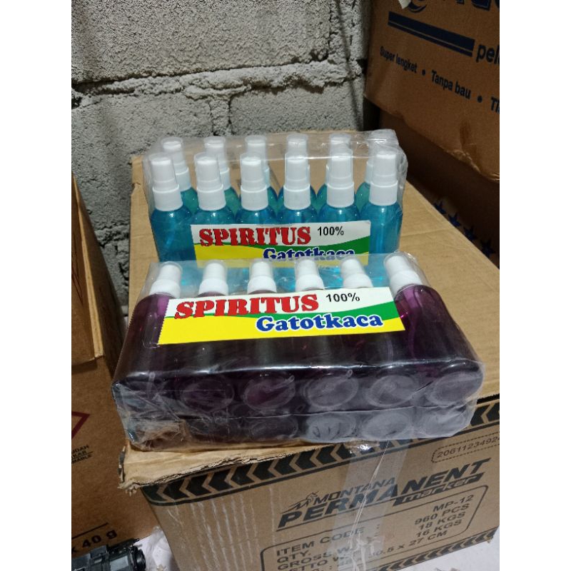Spritus Botol Spray Cairan Biru 12pcs mainan anak meriam