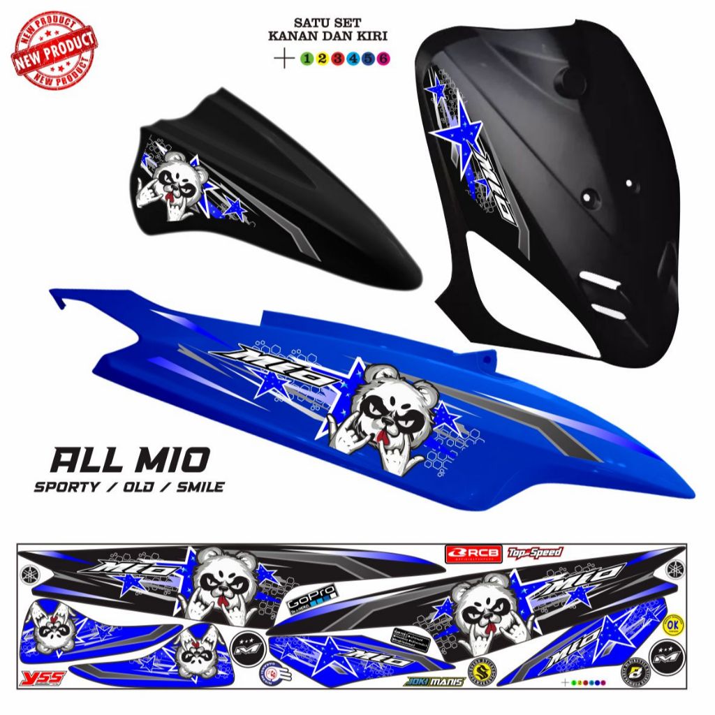 STIKER MIO SMILE / MIO SPORTY STRIPING KEREN