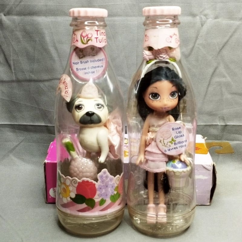 Boneka vintage Yummi-Land Roslyn & Roxy Rose Botol