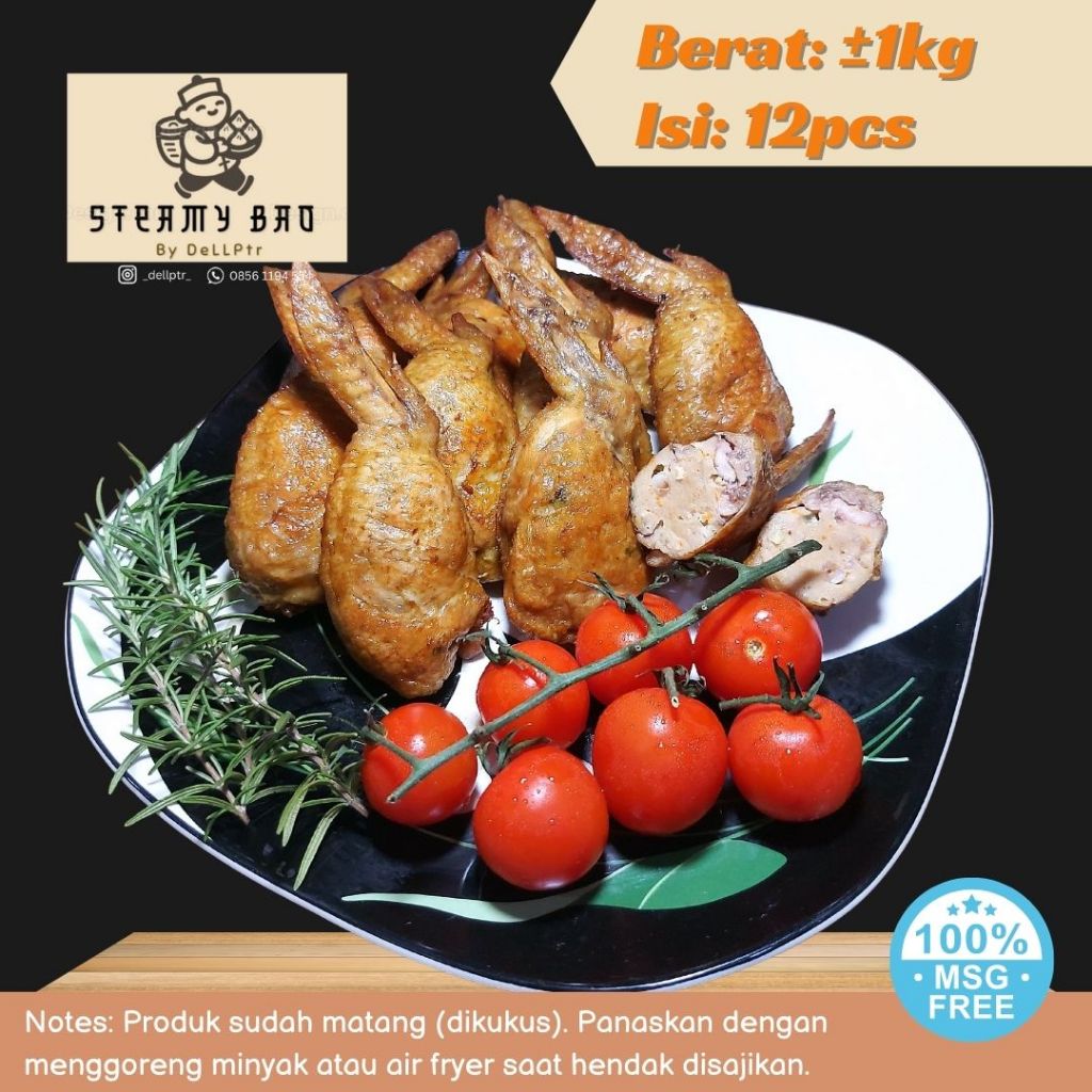 

Family Pack - Sayap Ayam Tanpa Tulang / Chicken Teba / Tori No Teba - AYAM UDANG (12pcs) FROZEN