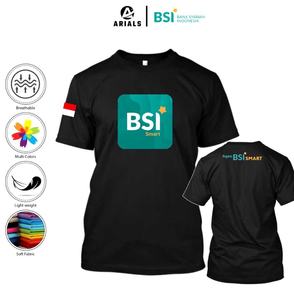 KAOS BSI/AGEN BSI SMART/KAOS BSI UNISEX TERBARU