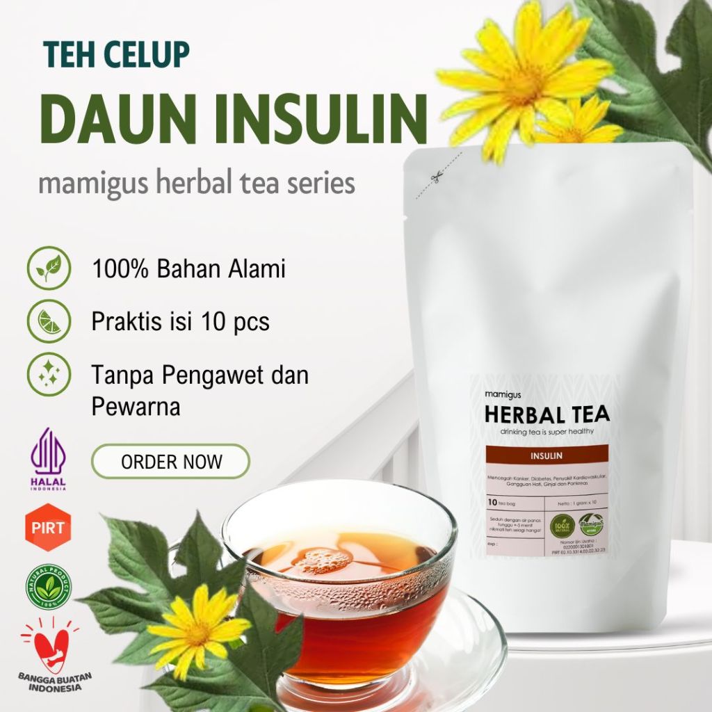 

TEH CELUP INSULIN / Teh Insulin / Insulin Leaf Tea / Teh Herbal Alami