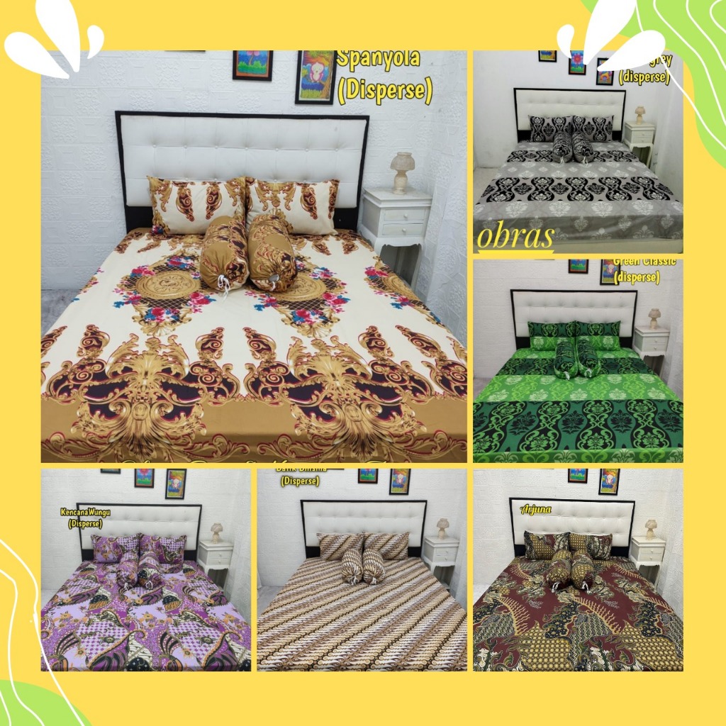 Sprei Motif Batik Jadul Solo Pekalongan Terbaru Sulthan Ukuran 180x200 160x200 200x200 bahan adem