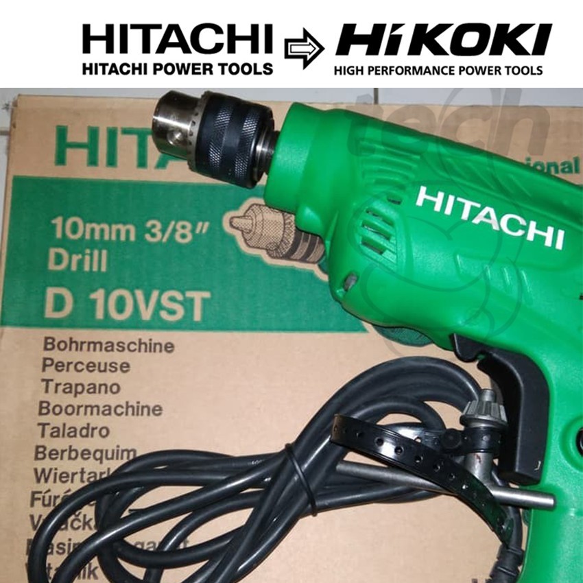 Hitachi Hikoki D10VST - Mesin Bor Listrik Tangan Reversible hitachi kuat awet murah