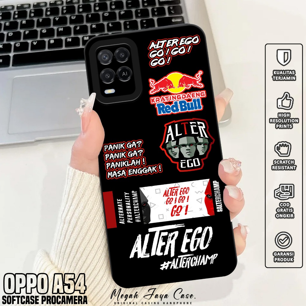 Softcase Hp Oppo A54 - Casing Oppo A54 Motif ESPRT - Silikon Hp Oppo A54 - Case Hp Oppo A54 - Pelind