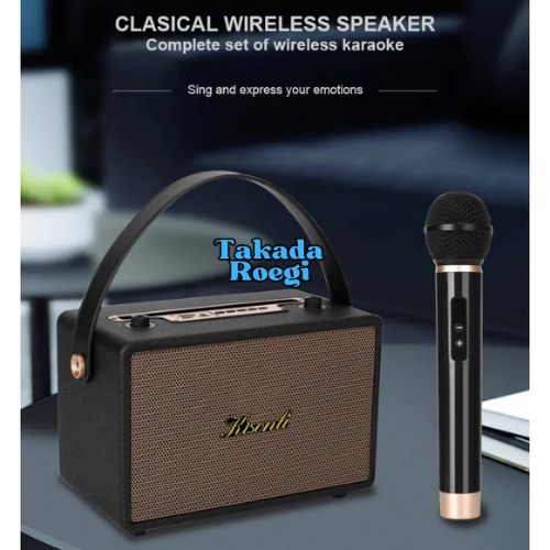 Spiker Speaker Sepeker Mik Mic Mikrofon Audio Musik Karoke Karaoke Bluetoorh Super Bass ORIGINAL