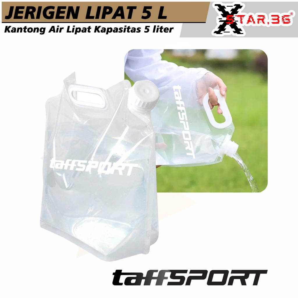 jerigen air lipat 5L kantong air lipat portable camping kapasitas isi 5 liter jerigen lipat camping