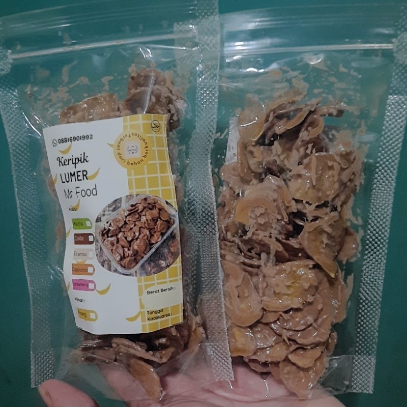 

keripik pisang lumer MR FOOD rasa cappucino