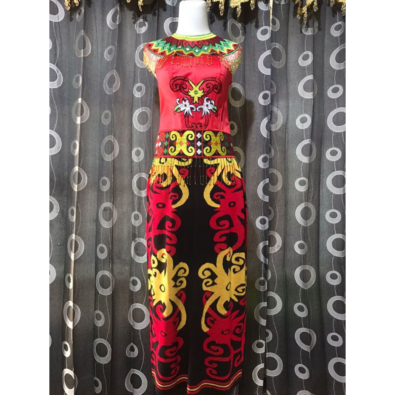 baju wanita dayak set