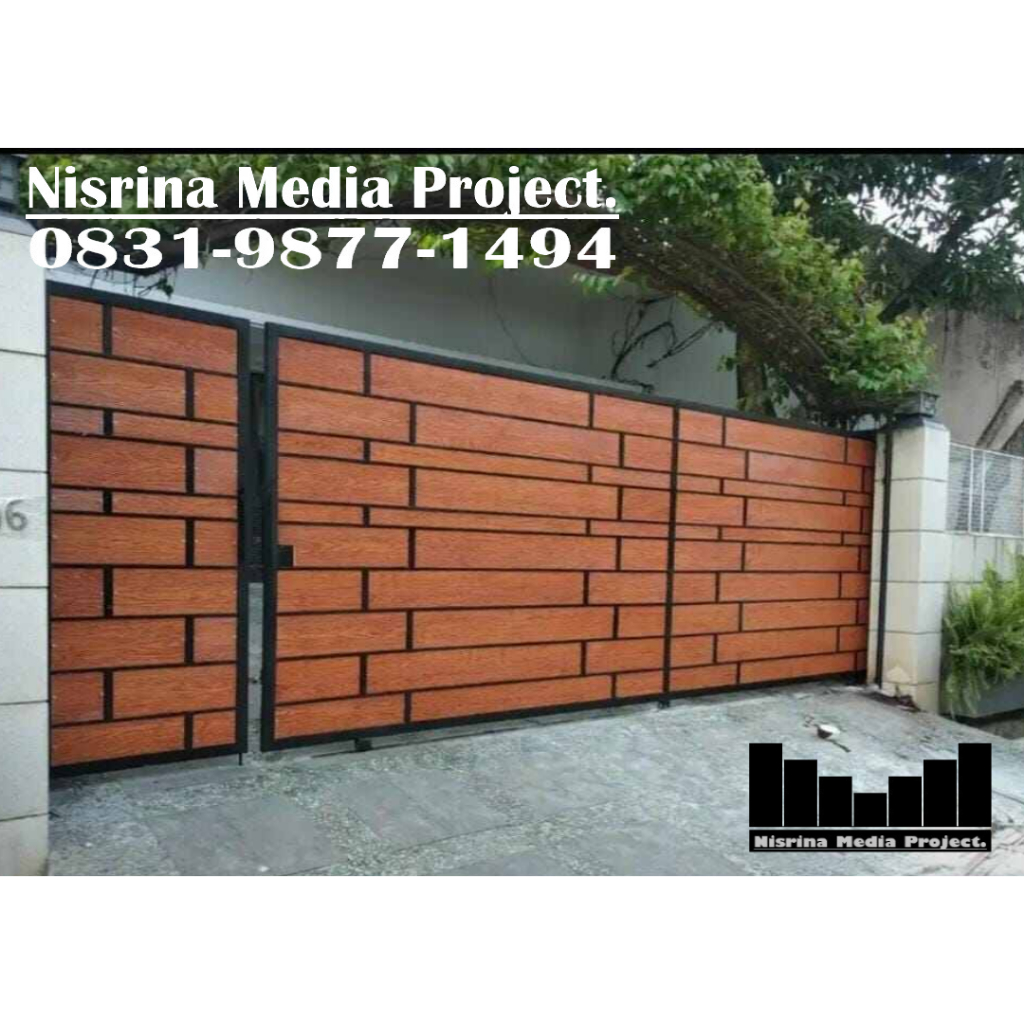 PINTU PAGAR GRC MODERN MINIMALIS
