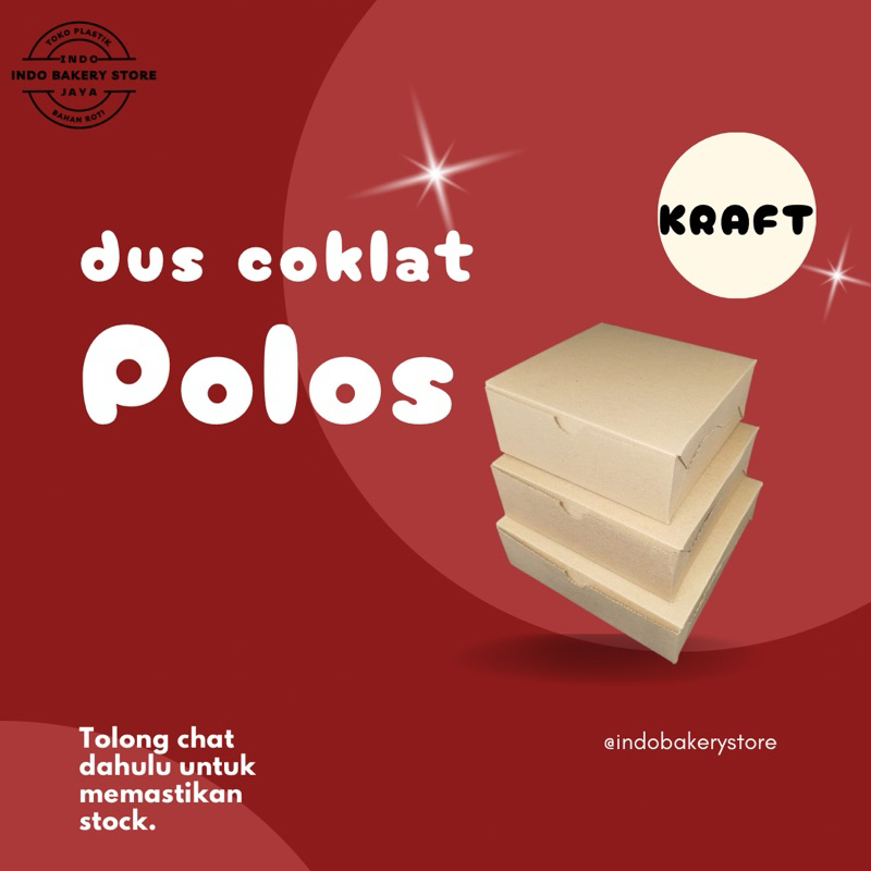 

Dus Coklat | Dus 18x18, 20x20, 22x22 (non window) | Per 1 pcs