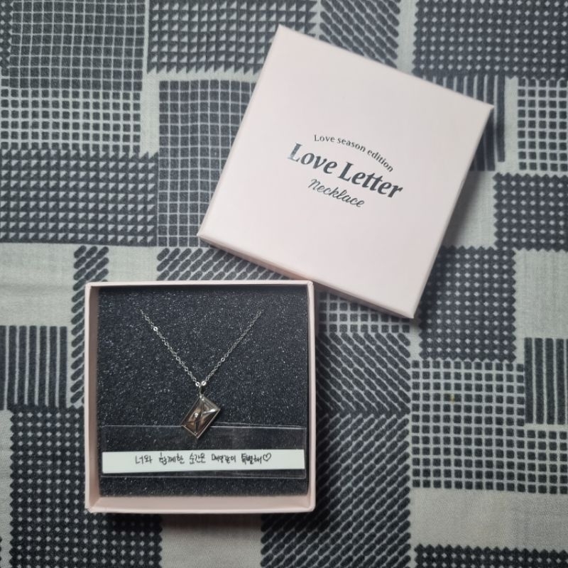 Jaemin NCT Dream Love Letter Necklace MD SM Love Season Edition