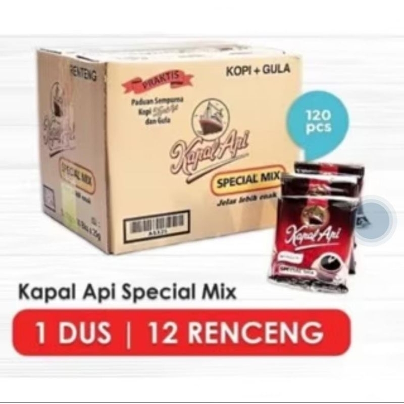 

Kopi Kapal Api Spesial Mix 1 Dus / Kopi Kapal Api 12 Renceng isi 120 sachet