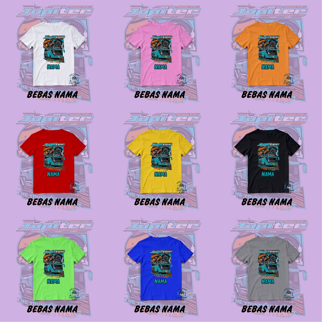 KAOS ANAK BUS TELOLET / BAJU ANAK BUS TELOLET JUPITER