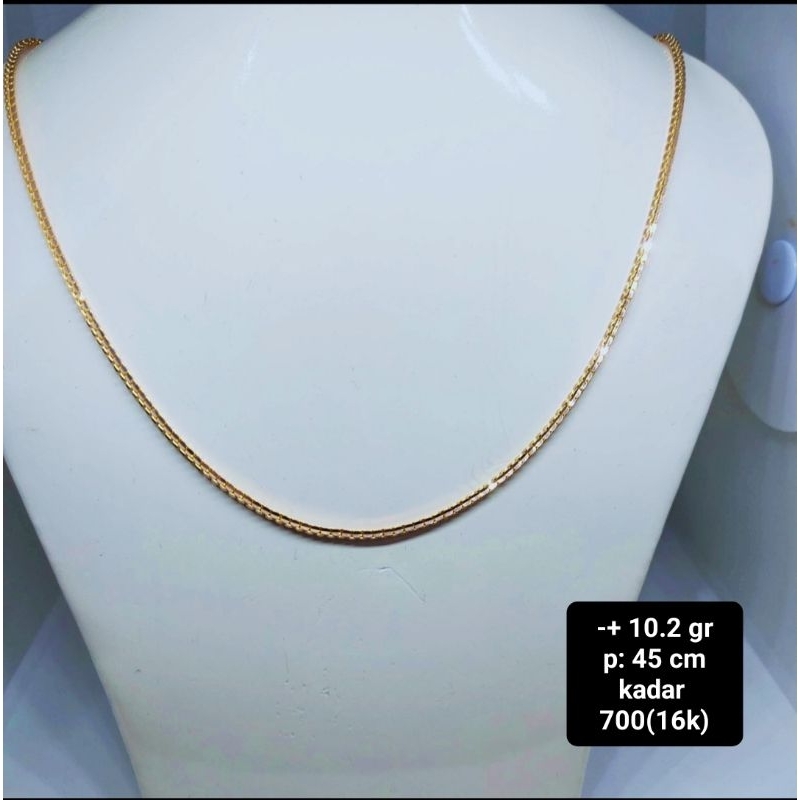 kalung emas model Italy Santa kadar 700(16k)